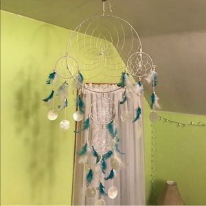 Blue Feathered Dream Catcher